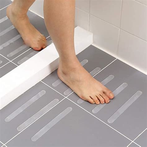 Weiki 24pcs Clear Non Slip Bath Stickers Safety Shower