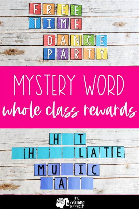 Whole Class Mystery Word Rewards Is A Fun Classroom Management Tool And Is Easy For The Teacher
