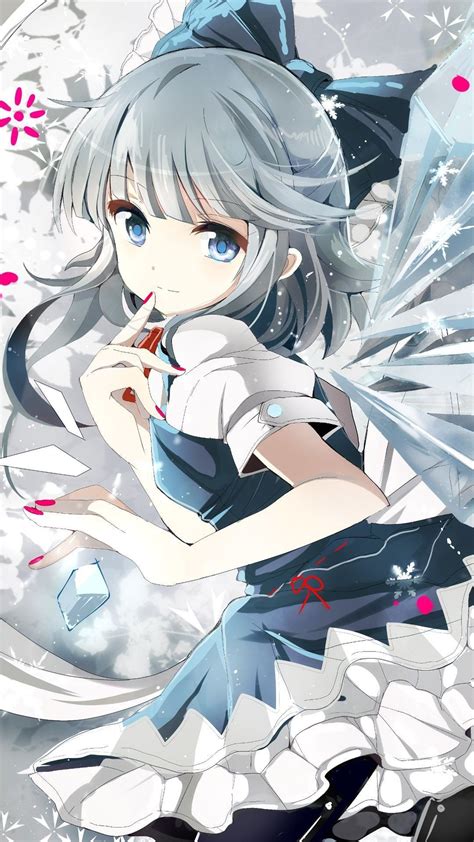 Anime Girls Cirno Touhou Grey Hair Blue Eyes Hd Wallpapers Desktop And Mobile Images And Photos