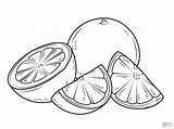 Colouring Pages Grapefruit sketch template