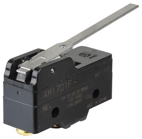 Am 1701 F Micro Switch 3aac Flat Lever Snap Action At Reichelt Elektronik