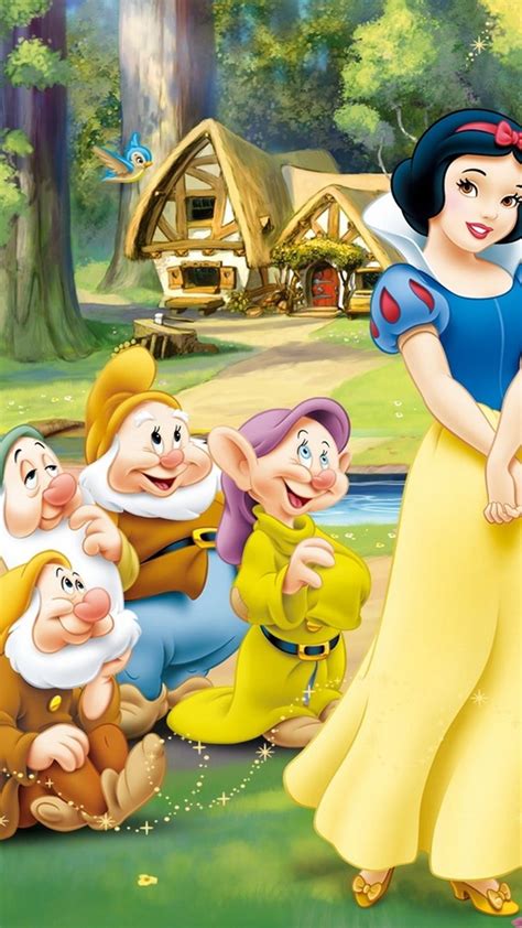 Snow White And The Seven Dwarfs 3d Wallpaper Wallpaper Download 1080x1920