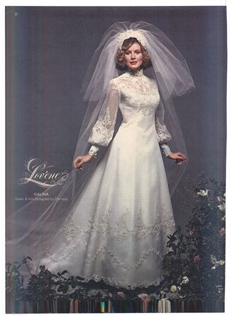 1975 Brides Magazine 1970s Wedding Dress Retro Wedding Dresses Bridal