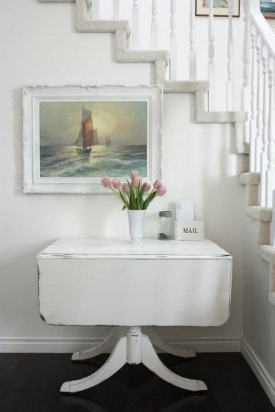 Then it took 3 coats of. , Painted Duncan And Phyfe Table | Vintage drop leaf table ...