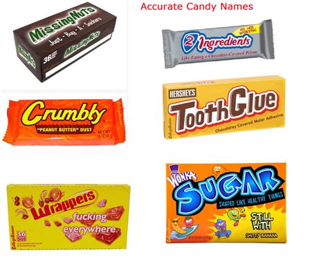 Accurate Candy Names Funny Pictures Funny Pictures And Best Jokes