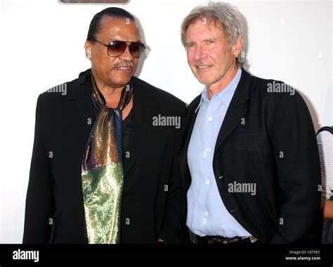 Billy Dee Williams And Harrison Ford Arrive At The Empire Strikes Back