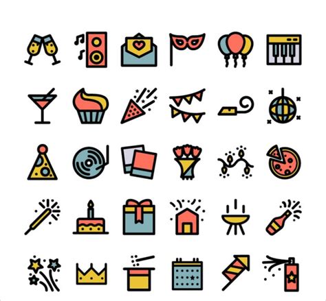 200 Party Icons Psd Vector Eps Format Download Design Trends