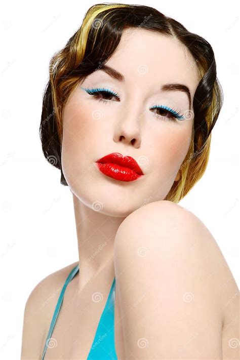 Pin Up Girl Stock Image Image Of Allure Groomed Hairstyle 11793039