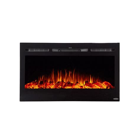 Touchstone Sideline Elite 72 Recessed Electric Fireplace Crackle