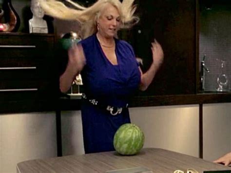 watch botched patient uses massive breasts to smash watermelon in new clip