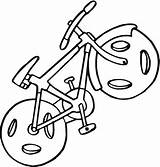 Bicicleta Colorir Sepeda Mewarnai sketch template