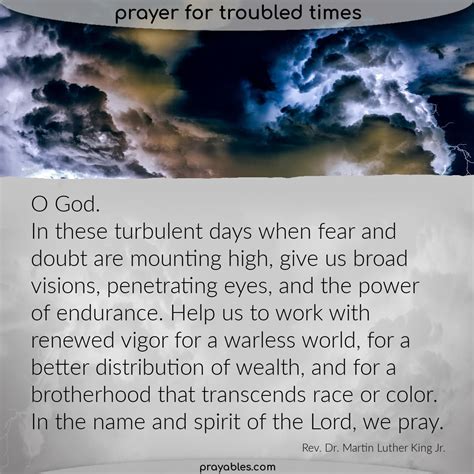 Prayer Troubled Times Prayables