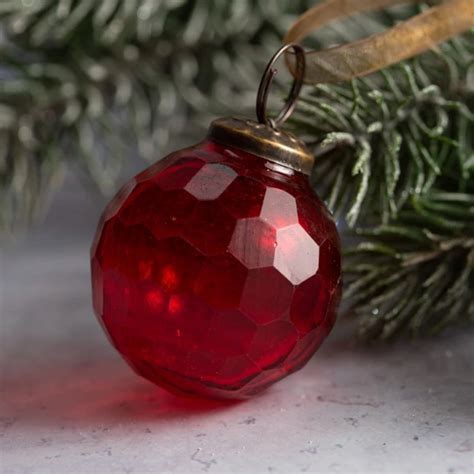 Red Hand Blown Glass Baubles In A Range Of Sizes And Shapes Beautiful Vivid Red Glass  Glass