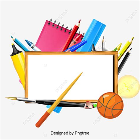 Background Of School Supplies, School Clipart, School Supplies, Cartoon png image