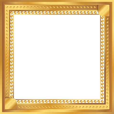 Gambar Bingkai Emas Emas Foto Png Png Dan Vektor Dengan Background
