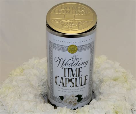 Wedding Time Capsule With Flowers Time Capsule Company