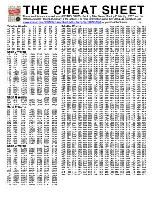 Type your rack letters into the your letters field when using scrabble cheat on your mobile phone or tablet, you can upload a screenshot of your. Scrabble 2 Letter Cheat Sheet - Fill Online, Printable ...