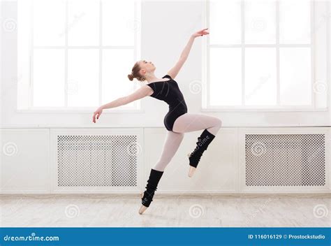 Beautiful Ballerina Stands In Ballet Pirouette Stock Image Image Of