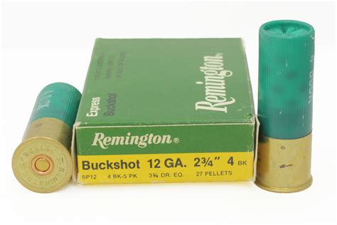 Remington 12 Gauge 2 3 4 In 4 Bk Express Buckshot Trade Ammo 5 Box