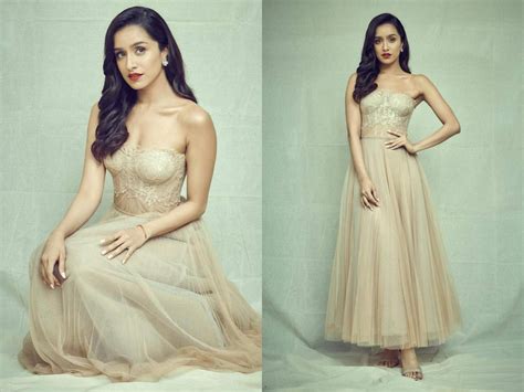 Shraddha Kapoor Stuns In This Nude Dress Times Of India