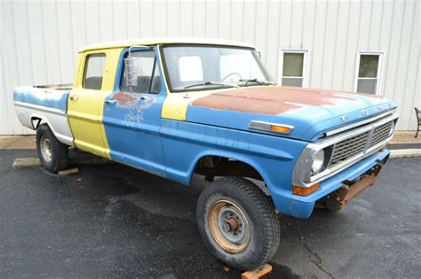1970 Ford F250 4x4 4 Door Solid Truck For Sale