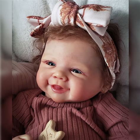Vivienne Beb Reborn Dolls 18 Inch Hand Made Painted Smile Newborn Baby