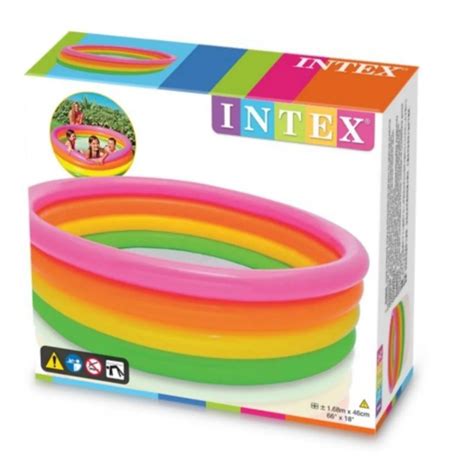 Piscina Inflable 4 Aros Colores 168x46cm 617 L Intex