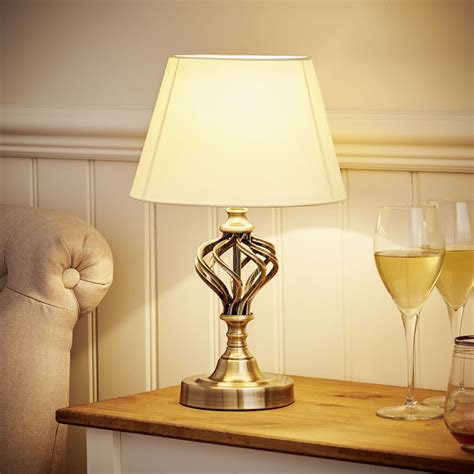 The mi rechargeable table lamp is a beautifully crafted device that is a work of art. Wilko Brass Swirl Table Lamp | Wilko