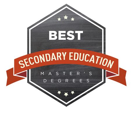 35 Best Masters In Secondary Education Degrees For 2018