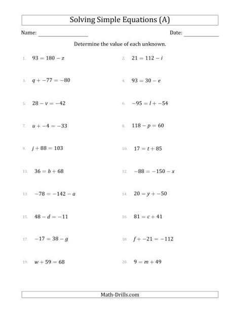 We did not find results for: Solving Simple Linear Equations with Unknown Values ...