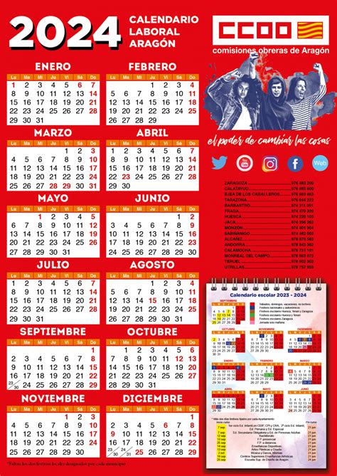 Calendario Laboral De Zaragoza De 2024 Con Festivos