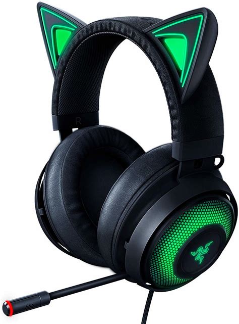 Razer Kraken Kitty Ears Chroma Usb Headset Black Pc Buy Now At