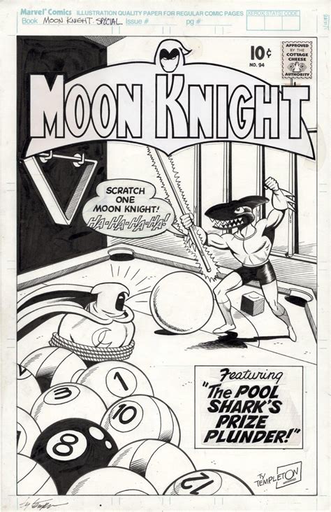 templeton ty moon knight special 1 pinup golden age moon knight cover ala bob kane batman