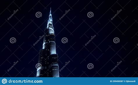 Tallest Building In The World Burj Khalifa Dubai Vector Illustration