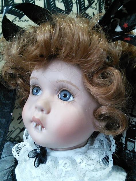 Toddler Lyn Vampire Porcelain Doll Goth Horror Ooak Etsy Uk