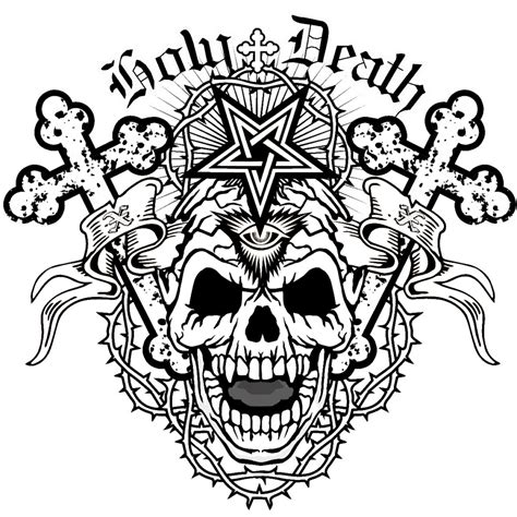 Skulls of Hell – Coloring Gothic Horror for Adults – Home of Rachel