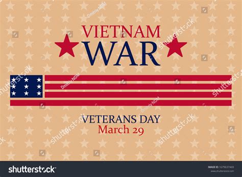 National Vietnam War Veterans Day Celebrated Stock Vector Royalty Free