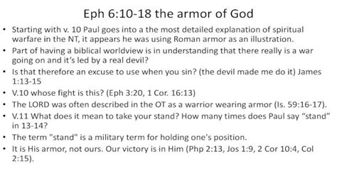 Eph 610 18 The Armor Of God · Eph 610 18 The