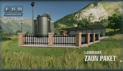 Fs22 Landbauer Fence Pack V 1100 Placeable Objects Mod Für Farming Simulator 22