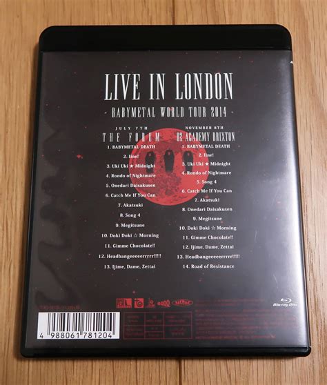 Babymetal World Tour 2014 Live In London Blu Rayj Pop｜売買されたオークション情報