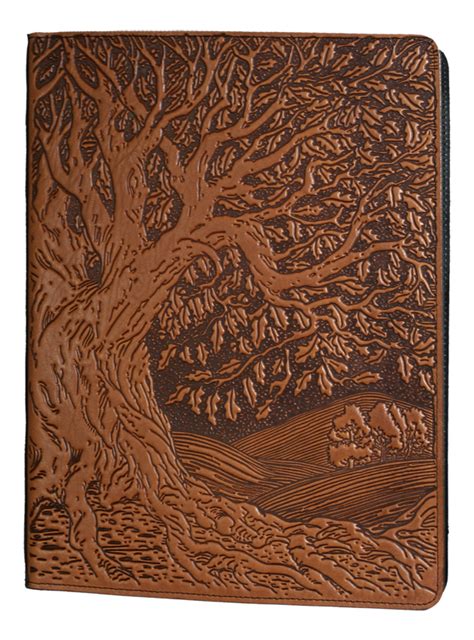 Large Leather Portfolio Notebook, Tree of Life | Composition notebook covers, Leather notebook ...