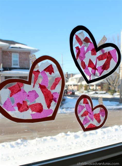 Easy Kids Craft Heart Sun Catchers Christina Maria Blog