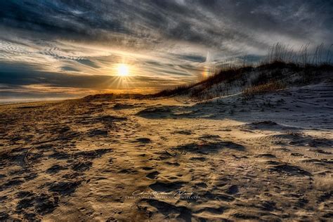 Sundog Sunset Captured This Sundog Peaking Over The Dunes Just Before