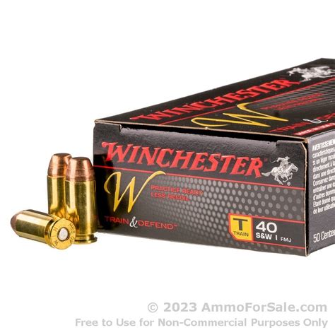 50 Rounds Of Discount 180gr Fmj 40 Sandw Ammo For Sale By Winchester