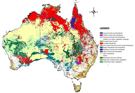 Major Vegetation Group In Australia Source National Vegetation