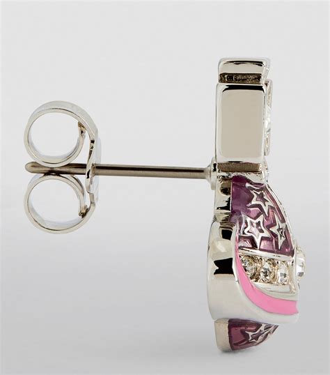 Vivienne Westwood Crystal Embellished Roxanne Stud Earrings Harrods US