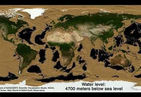 así se vería la tierra sin océanos ve el video aquí
