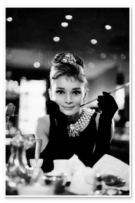 Audrey Hepburn In Breakfast At Tiffanys Print By Celebrity Collection