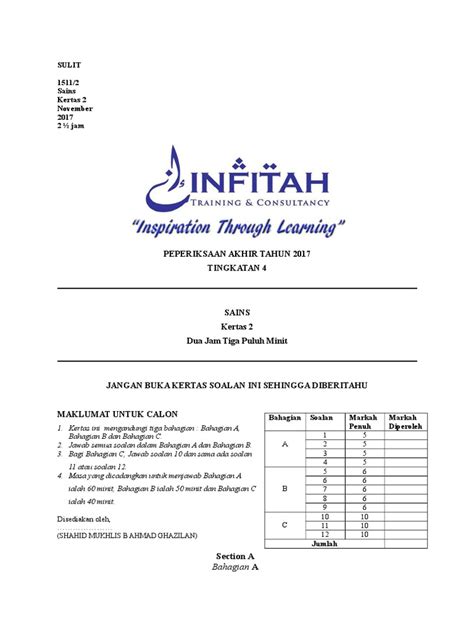 Soalan Topikal Fizik Tingkatan 4 Bab 1  Contoh II