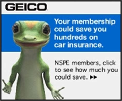 Click here for our full review of geico car insurance quotes, discounts, and coverages. Insurance | National Society of Professional Engineers